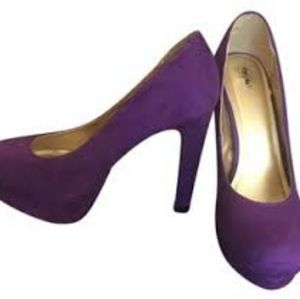 Purple mossimo platform heels size 11